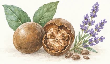 咳喘保健油草本插画